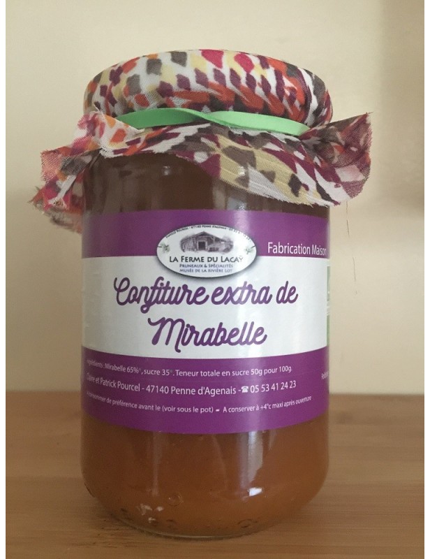 Confiture extra de Mirabelle BIO - 320g